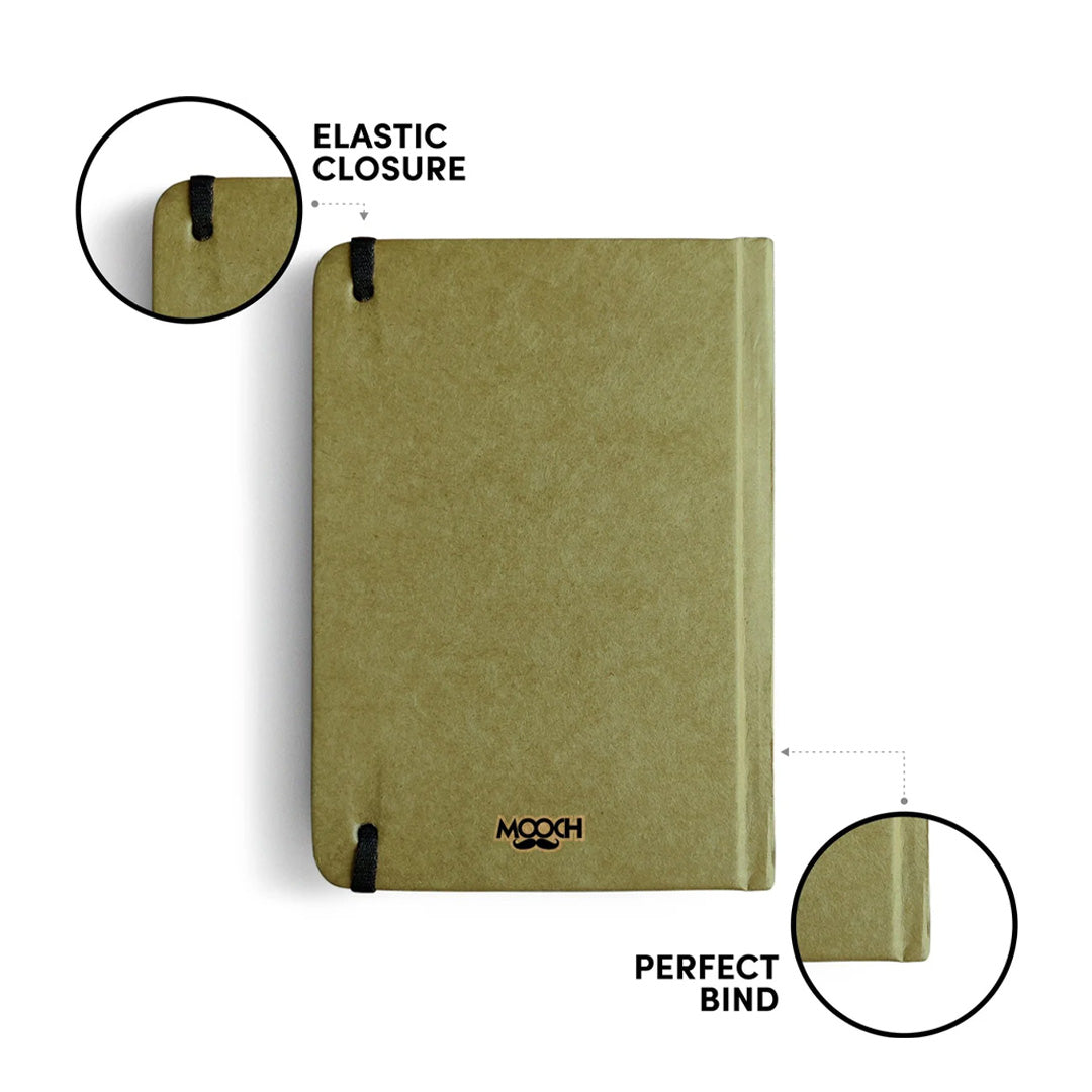 Mooch Jungle Series Khaki A6 Plain Notebook