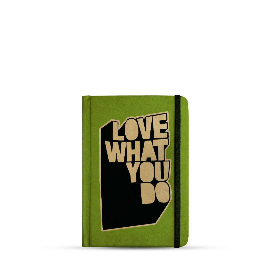 Mooch Love What You Do A5 Plain Notebook