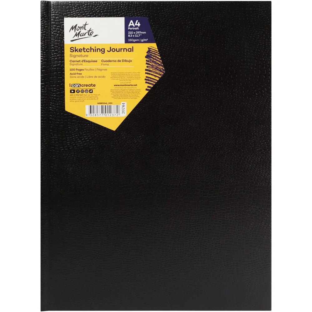 Mont Marte Sketching Journal Croc Finish Signature