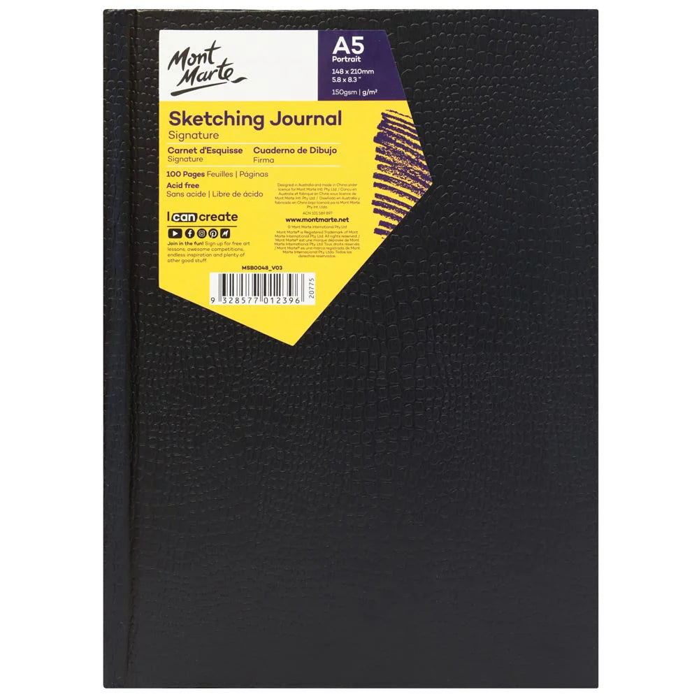 Mont Marte Sketching Journal Croc Finish Signature