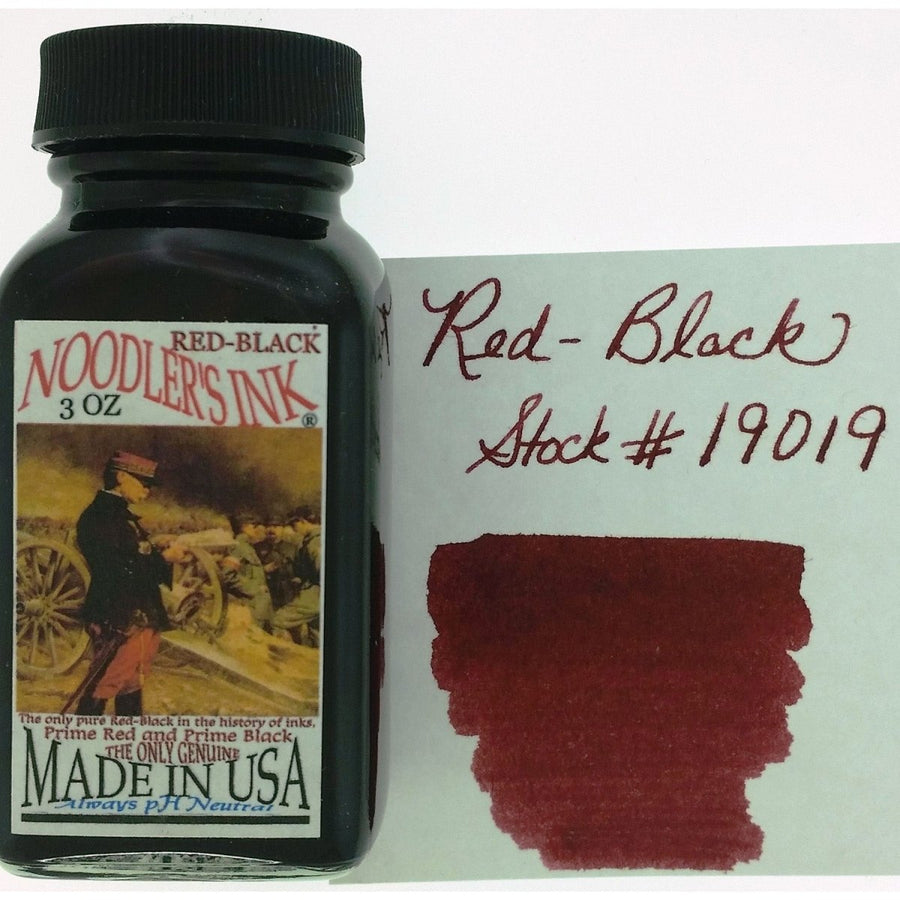 Noodler's Ink Bottle (Red-Black - 88 ML) 19019 - SCOOBOO - NL_INKBTL_RED_BLACK_88ML_19019 - Ink