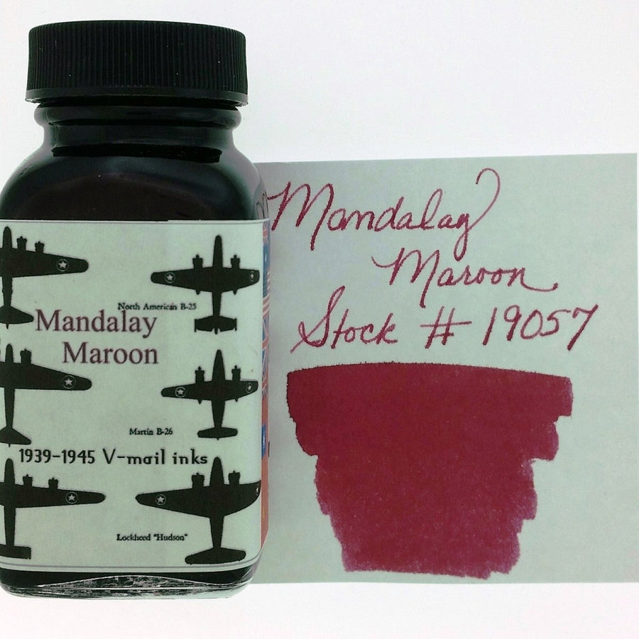 Noodler's Ink Bottle (V-Mail Mandalay Maroon - 88 ML) 19057 - SCOOBOO - NL_INKBTL_VMM_88ML_19057 - Ink