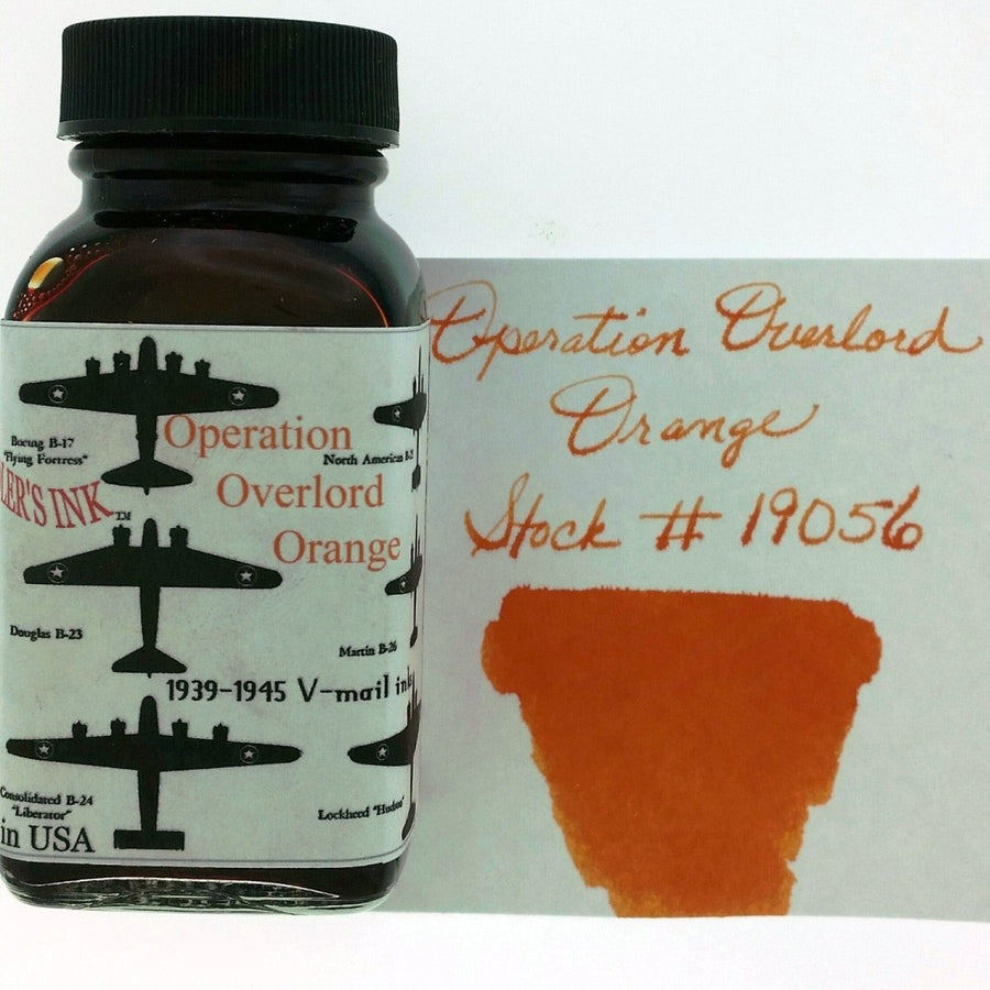 Noodler's Ink Bottle (V-Mail Operation Overlord Orange - 88 ML) 19056 - SCOOBOO - NL_INKBTL_VOOO_88ML_19056 - Ink