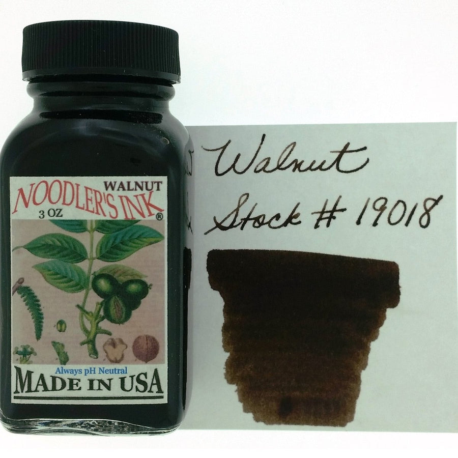 Noodler's Ink Bottle (Walnut - 88 ML) 19018 - SCOOBOO - NL_INKBTL_WALNUT_88ML_19018 - Ink