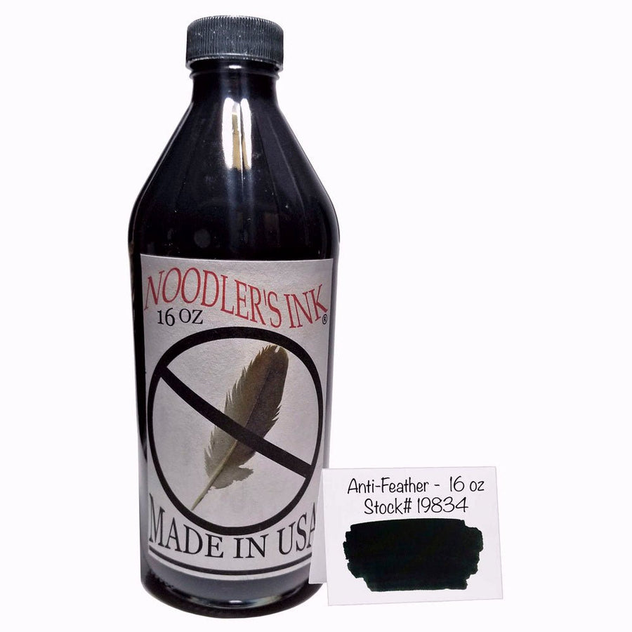 Noodler's Ink Bottle (X-Feather Black - 475 ML) 19834 - SCOOBOO - NL_INKBTL_X_FEATHER_X_475ML_19834 - Ink