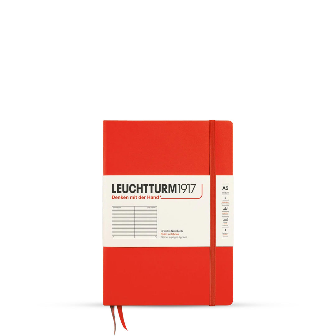 Leuchtturm Hardcover A5 Ruled Notebook