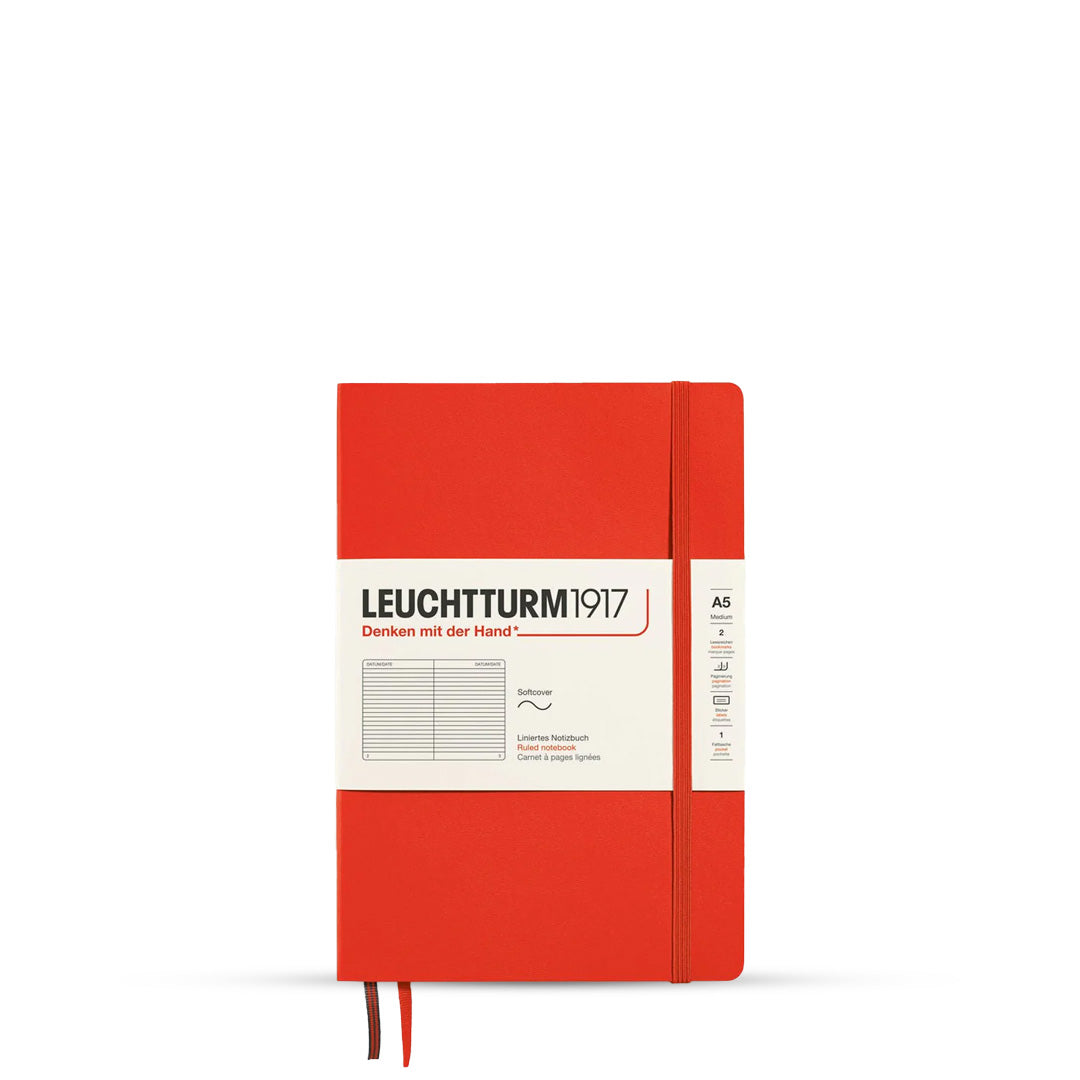 Leuchtturm Softcover A5 Ruled Notebook