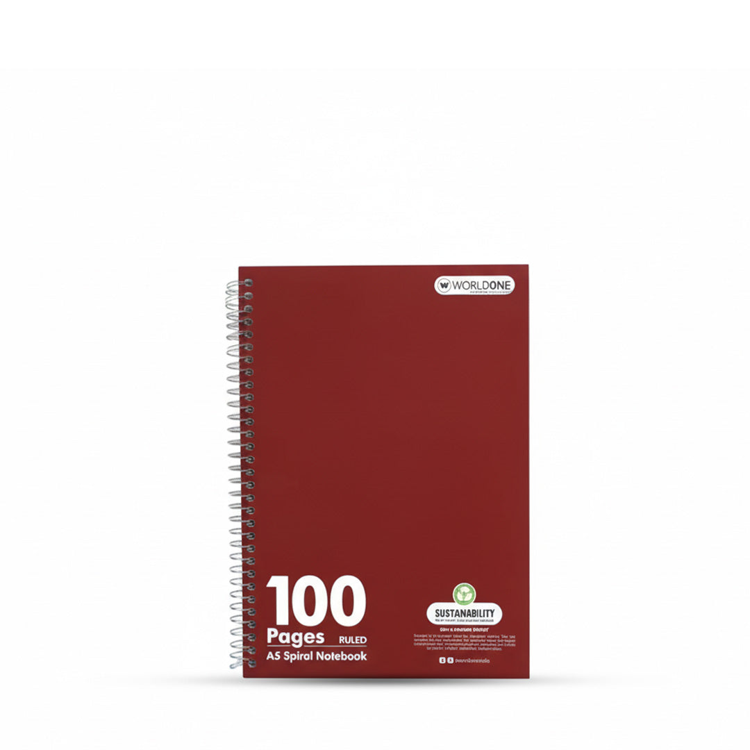 Worldone Spiral Ruled Notebook