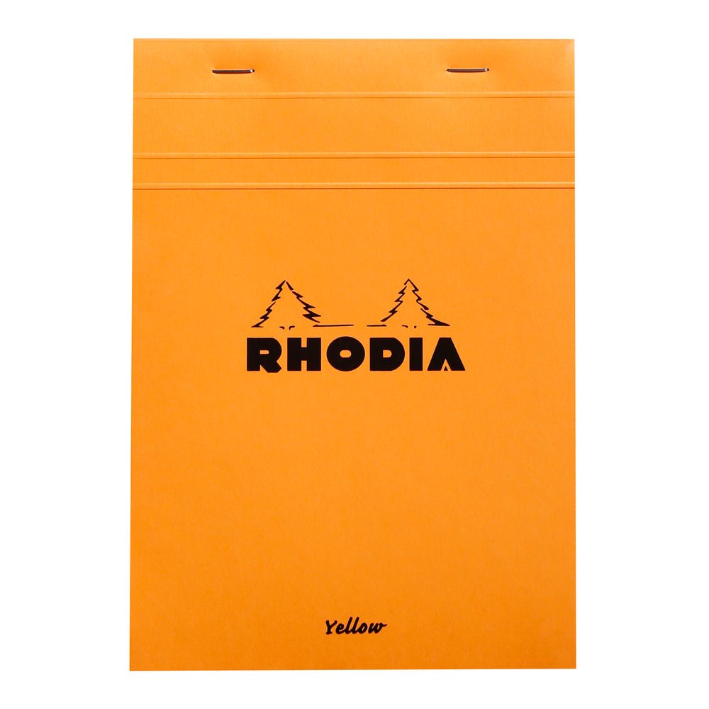 Rhodia Basics Orange N°16 Yellow Page Grid Notepad - SCOOBOO - RH16260C_BC_ORN_SRL_16_210148_NP - Notepad