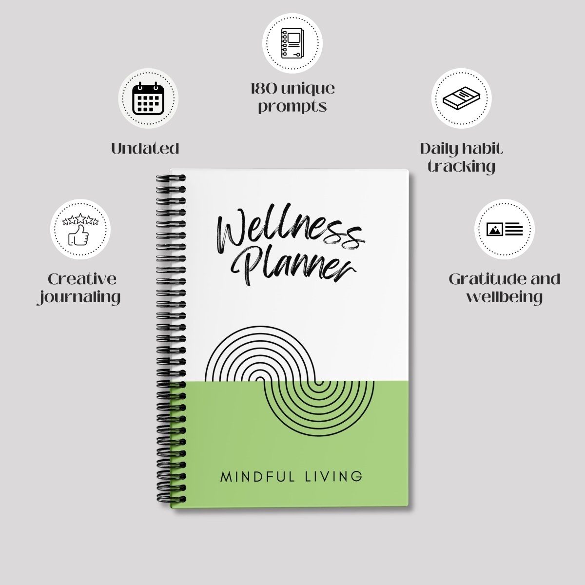 Simply Scribble Wellness Journal - SCOOBOO - SSWJ - WG - Journals