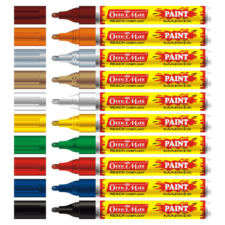 Soni Officemate Extra Fine Paint Markers Set of 4 - SCOOBOO - Extra Fine Set- 4 - Paint Marker