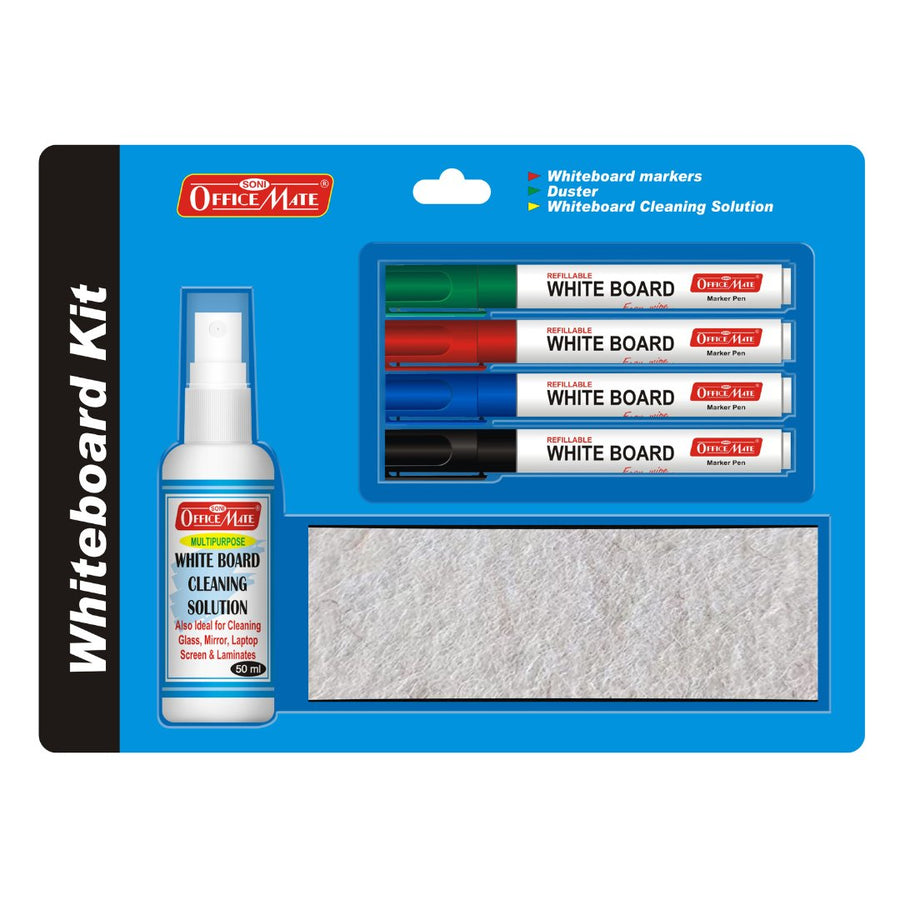 Soni Officemate Whiteboard Marker Kit - Pack of 1 - SCOOBOO - SKU: 078 - Stationery Kit