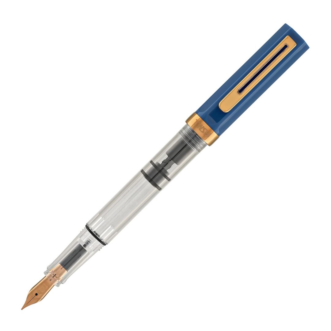 Twsbi Eco Fountain Pen in Indigo Blue with Bronze Trim SCOOBOO Twsbi