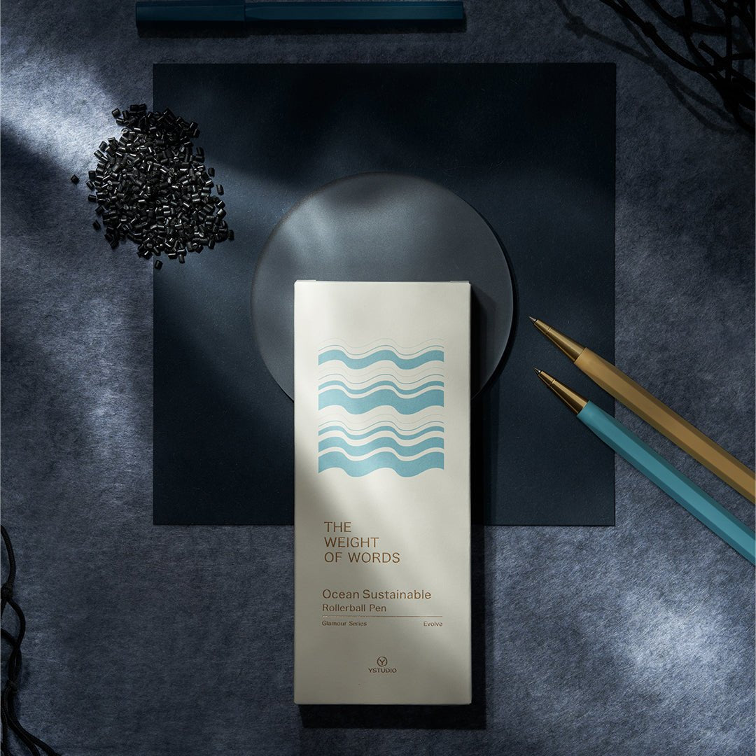 Ystudio | Glamour Evolve | Sustainable | Rollerball Pen | Evening Purple - SCOOBOO - STAT-68 - Rollerball Pen