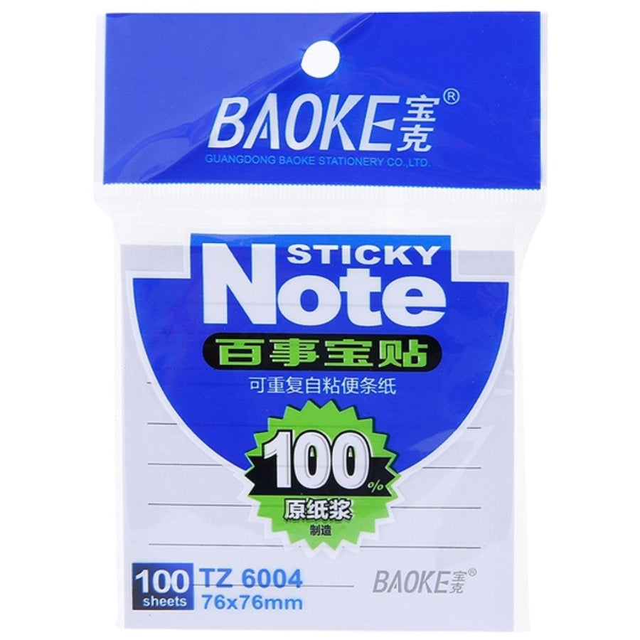 Baoke sticky Note 76x76mm - SCOOBOO - TZ 6004 - Sticky Notes