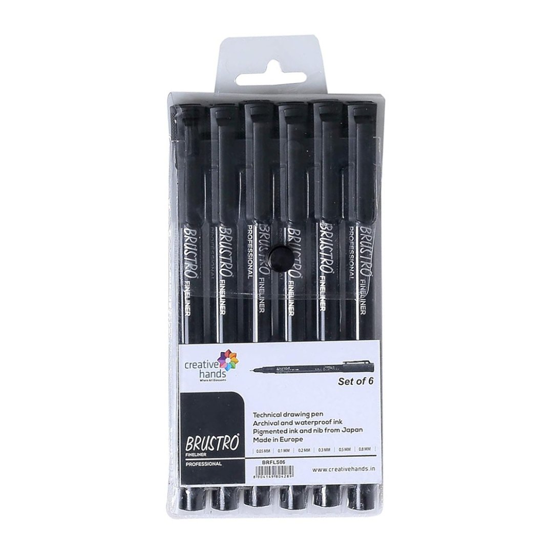 Brustro Professional Pigment Based Fineliner Set of – SCOOBOO