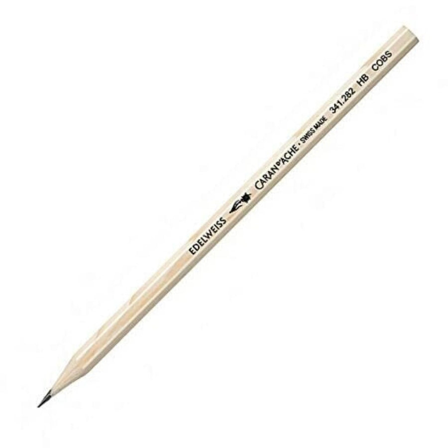 Caran d'ache Edelweiss Pine Wood Graphite Pencil HB (Pack of 12) - SCOOBOO - 341.282 - Pencils