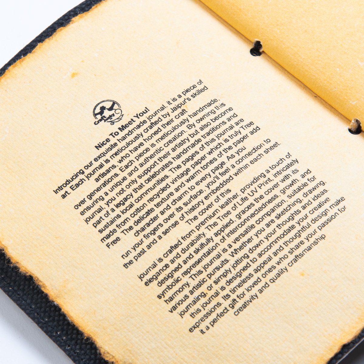 Craft Junky Vintage Leather-Bound Diary Journal with Mother of Earth Print - SCOOBOO - Journals