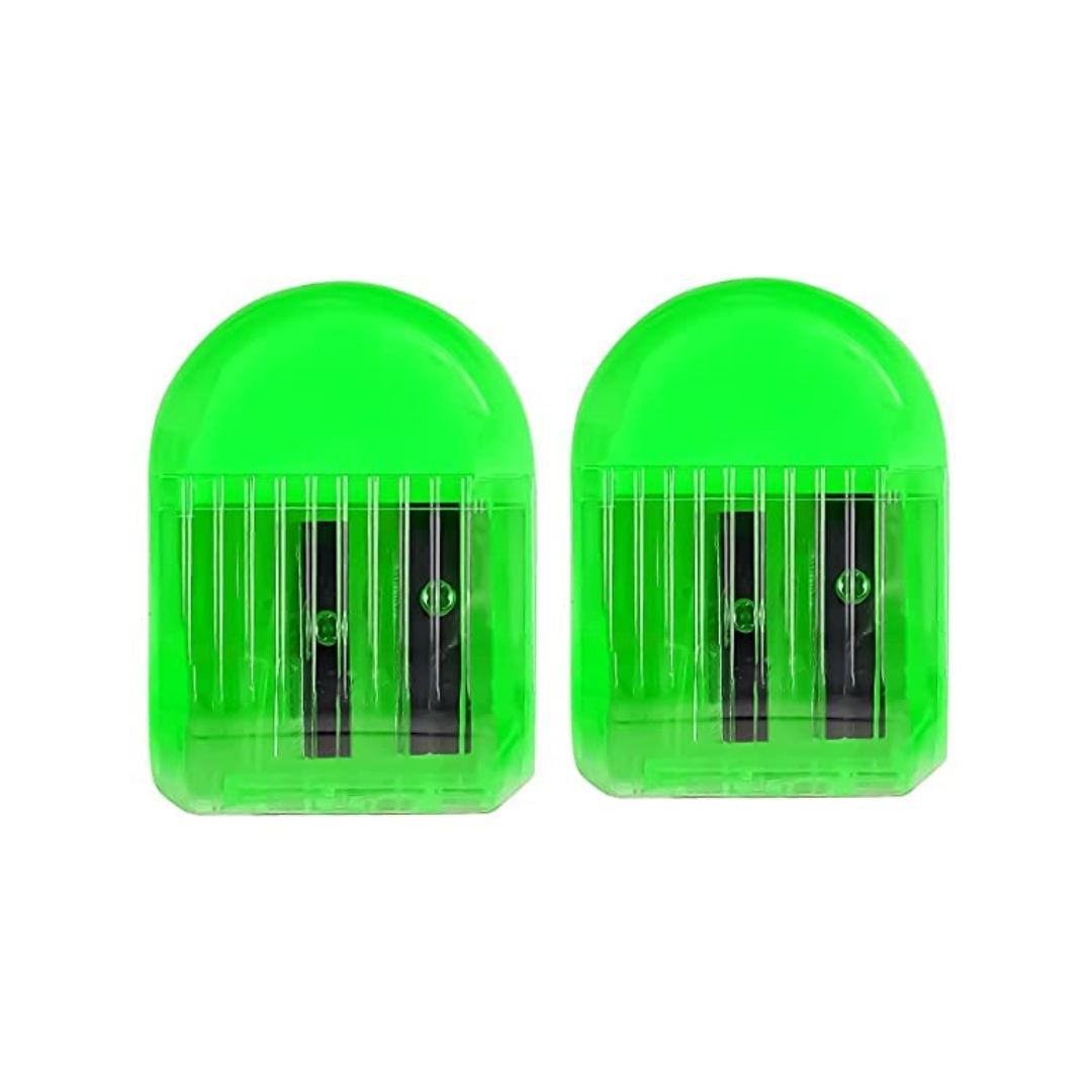 Doms Double Hole Neon Colored Pencil Sharpeners Pack Of 2 - SCOOBOO - 8712 - Sharpeners