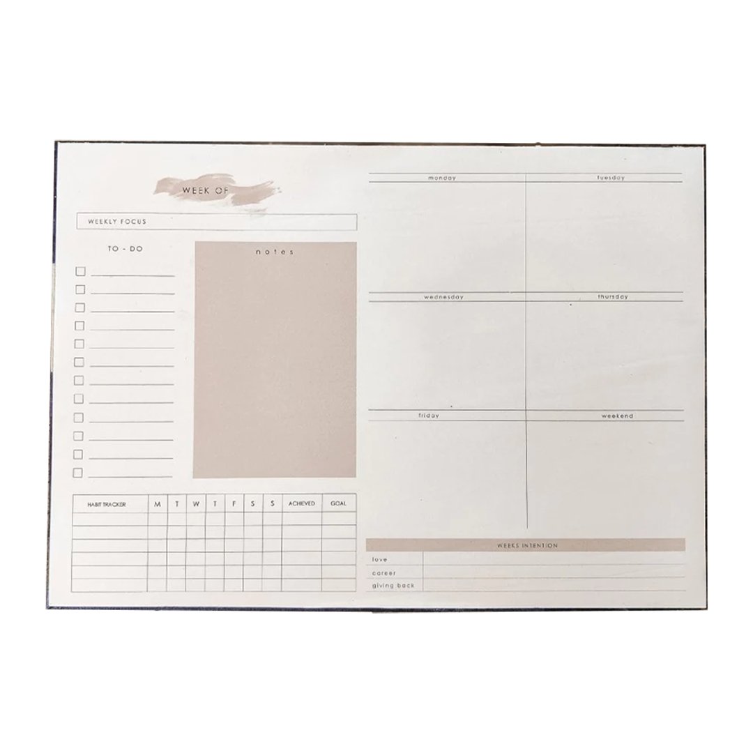 Ekatra Weekly Planner Notepads - SCOOBOO - Ekatra