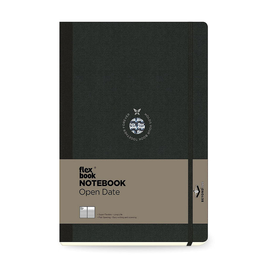 Flexbook Flex Global Open Date Black- Ruled- Medium - SCOOBOO - 21.00022-TGM - Ruled