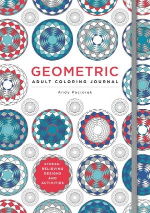 Geometric Adult Coloring Journal - SCOOBOO - Colouring Book