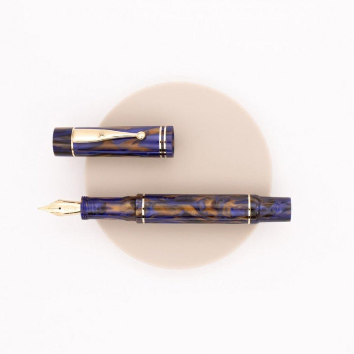 Gioia Alleria Crepuscola Blue-brown Gt Fountain Pen - SCOOBOO - GA-748-F - Fountain pen