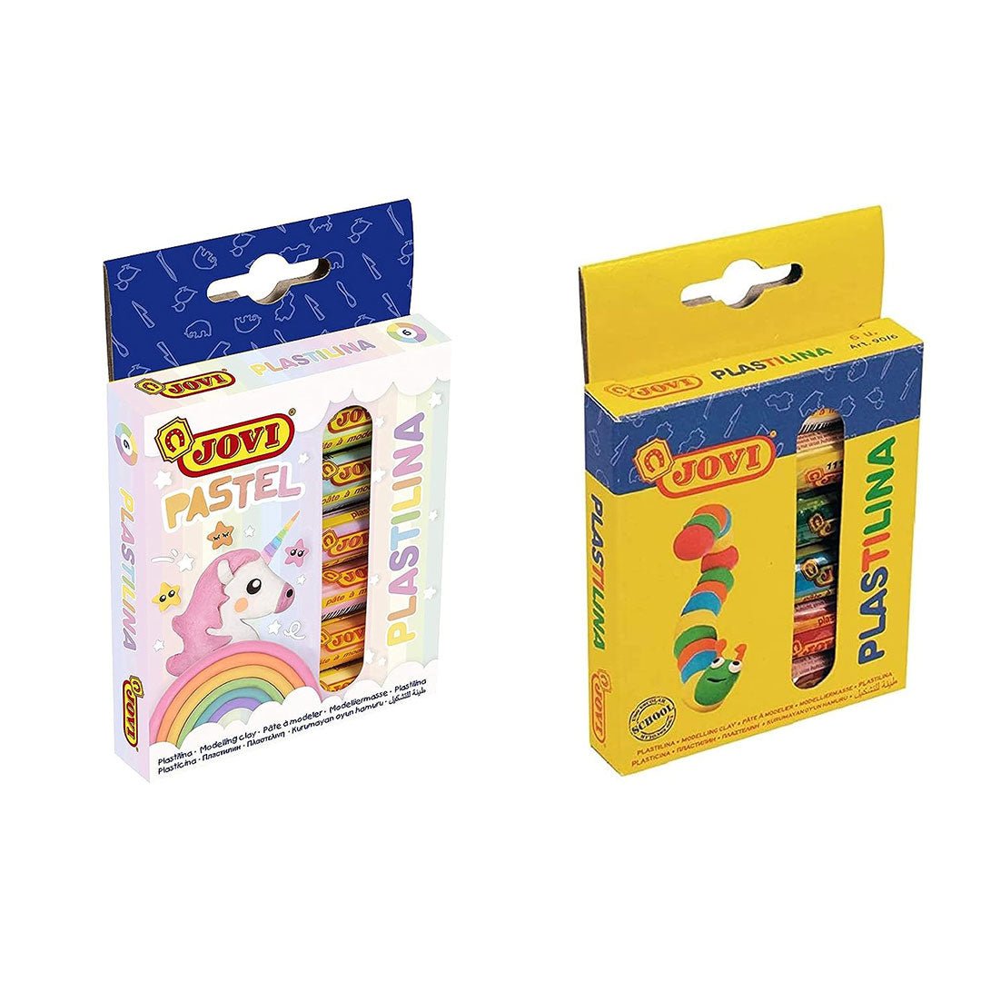 JOVI Plastilina Modelling Clay set of 6 Pastel 15 g