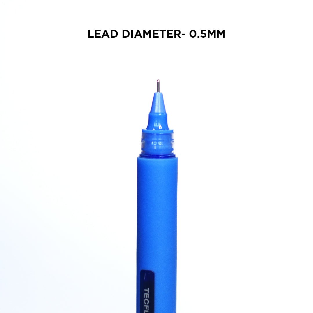 Kaco Tecflow 0.5mm Roller Gel Pen- Pack of 3 - SCOOBOO - K1026 - Gel Pens