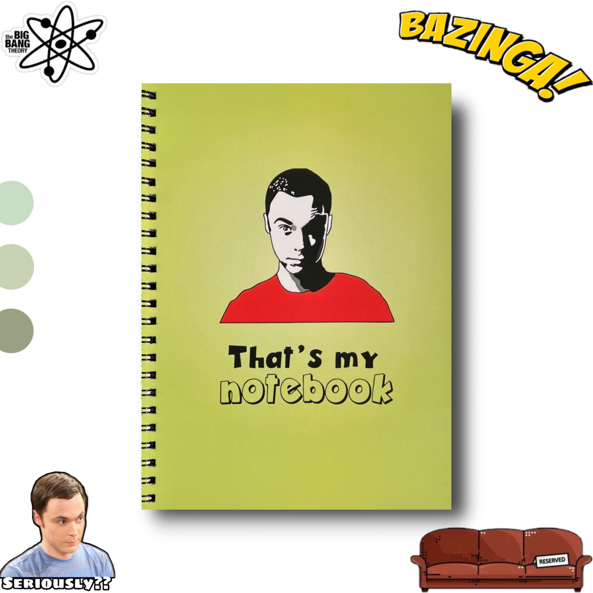 Kalp Top Secret A5 Ruled Notebook