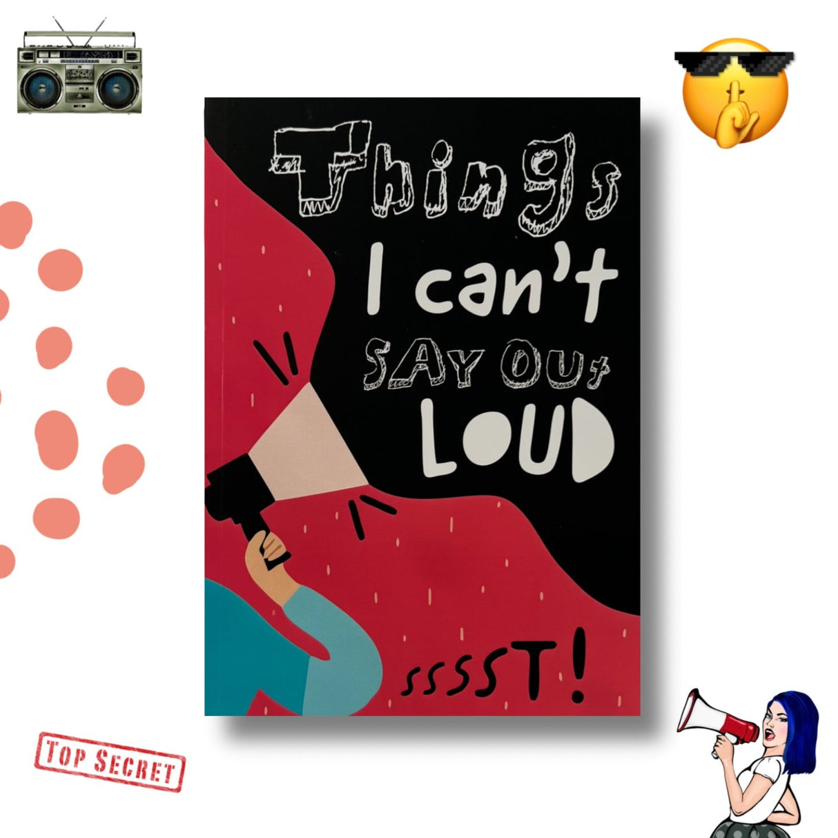 Kalp Top Secret A5 Ruled Notebook