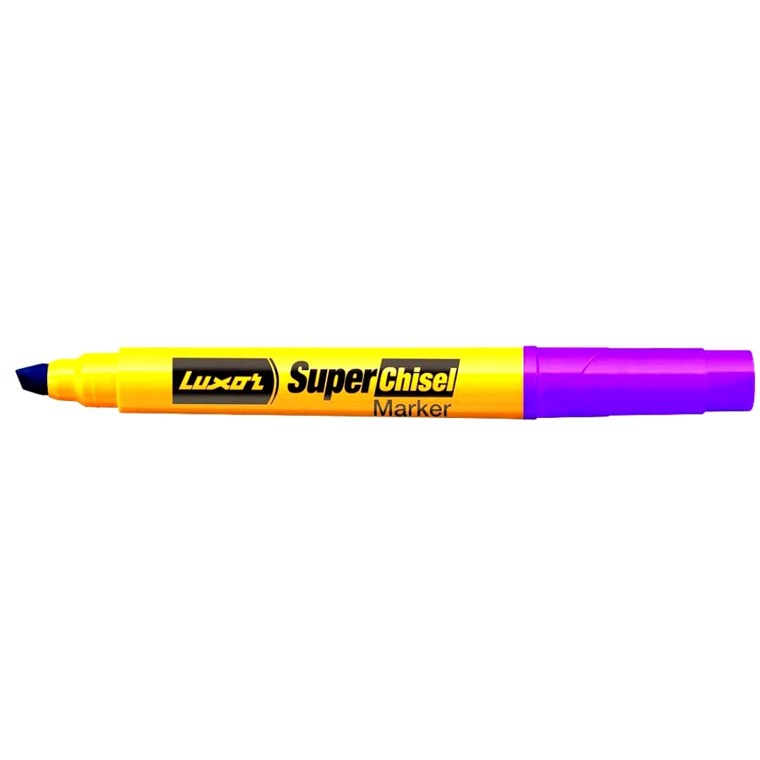 Luxor Super Chisel Marker Pack Of 10 - SCOOBOO - 997N - White-Board & Permanent Markers