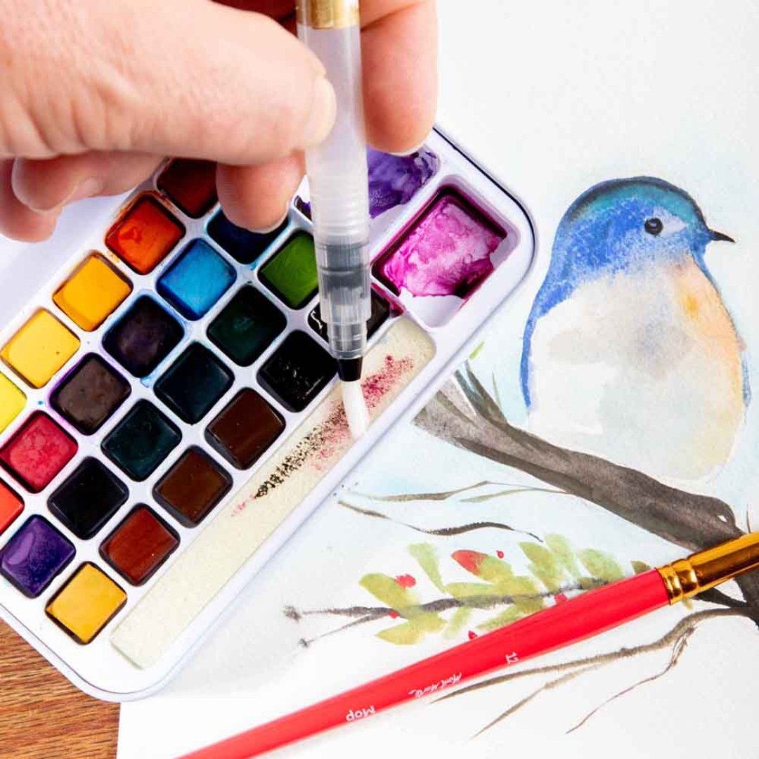 Mont Marte Watercolor Paint Set Of 27 - SCOOBOO - PMHS0067 - Water Colors