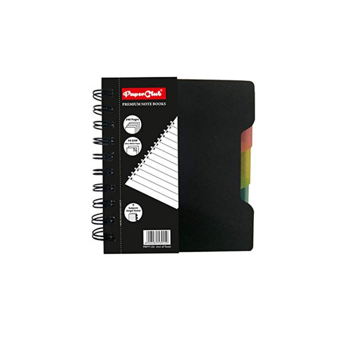 PaperClub Premium Subject Single Ruled Notebook - SCOOBOO - 53015 - Ruled