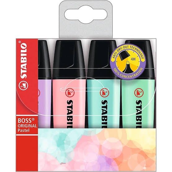 Stabilo Boss Pastel Highlighter Pen Set SCOOBOO Stabilo
