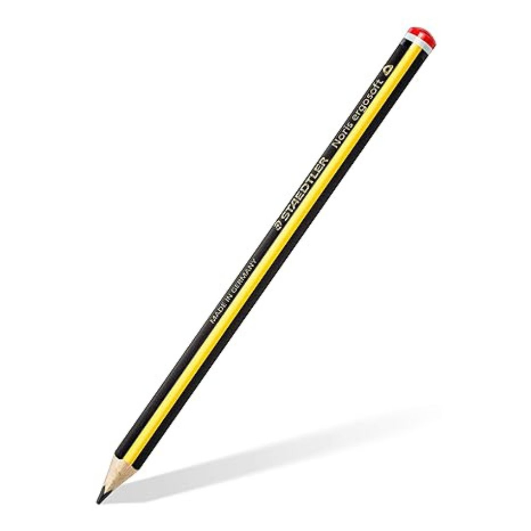 Staedtler 2B Noris Ergosoft Pencil Pack of 12 - SCOOBOO - 153 2B - Sketch pencils
