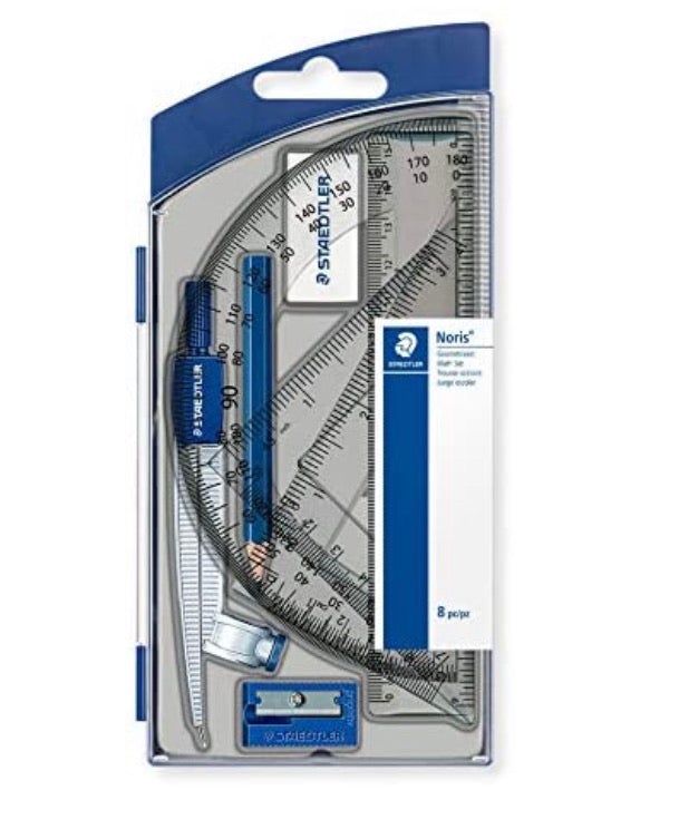 Staedtler 550 60 S8 Geometry Set - SCOOBOO - 55060s8 - Rulers & Measuring Tools