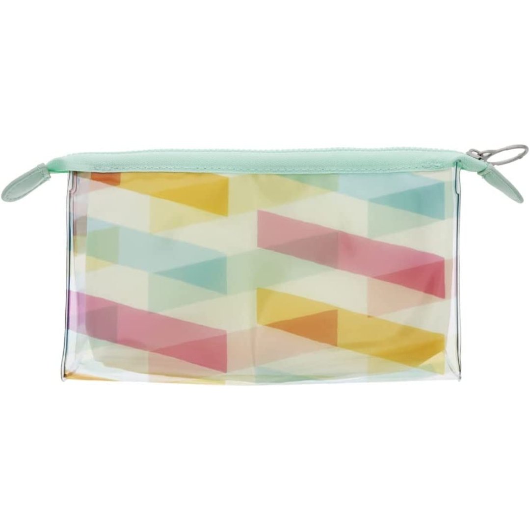 Sun Star Clear Colorful Pencil Pouch - SCOOBOO - S1424491 - Pen Stand & Organisers