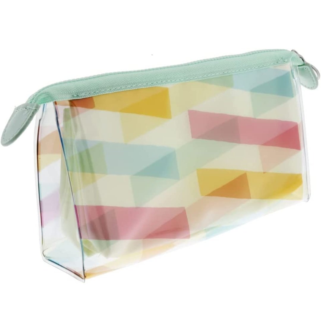 Sun Star Clear Colorful Pencil Pouch - SCOOBOO - S1424491 - Pen Stand & Organisers