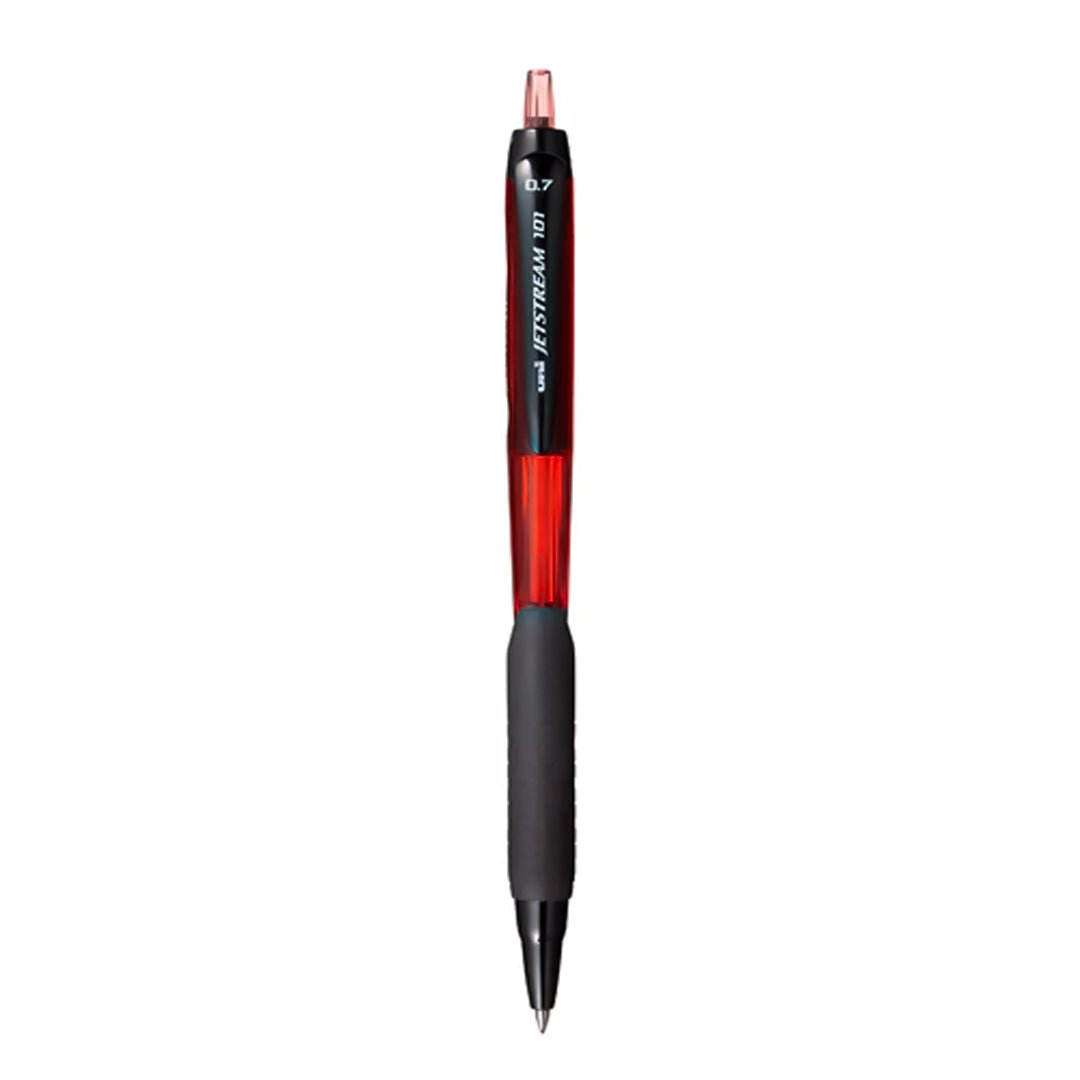 Uniball SXN 101 Jetstream 0.7mm Roller Ball Pen (Pack of 4) - SCOOBOO - SXN-101-07N Red - Ball Pen