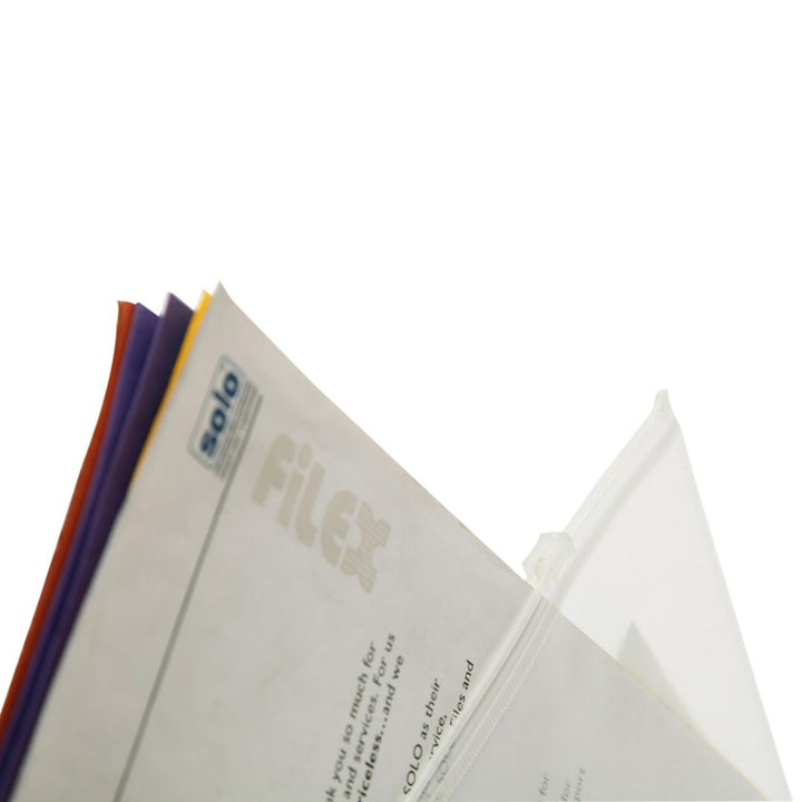 Solo Zipper Document Bag - (Pack Of 10) - SCOOBOO - CH308 - Folders & Fillings