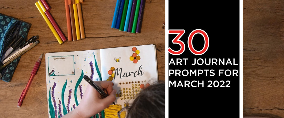 30 ART JOURNAL PROMPTS FOR MARCH 2022 - SCOOBOO