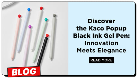 Discover the Kaco Popup Black Ink Gel Pen: Innovation Meets Elegance
