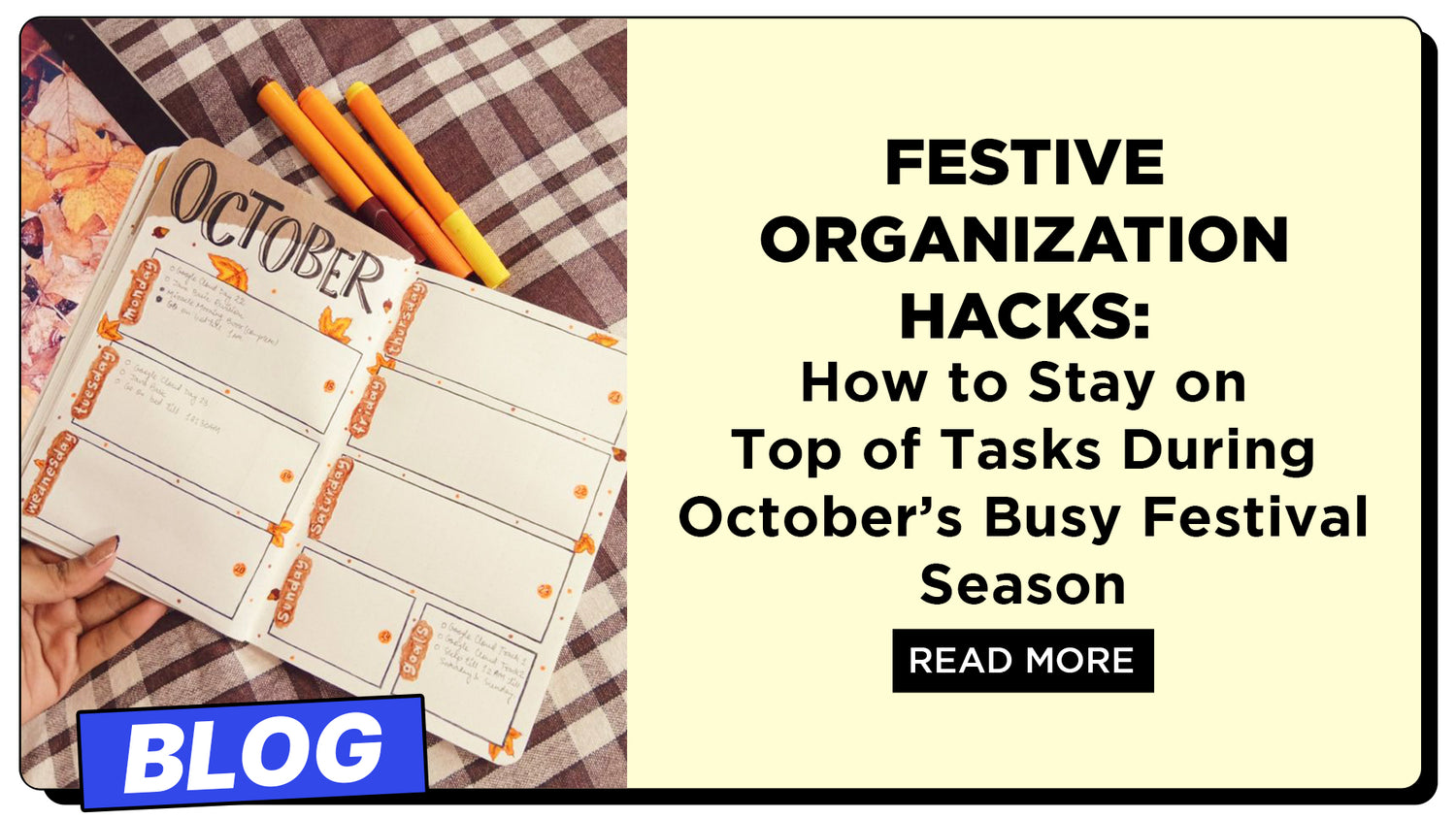 Festive Organization Hacks: How to Stay on Top of Tasks During October’s Busy Festival Season