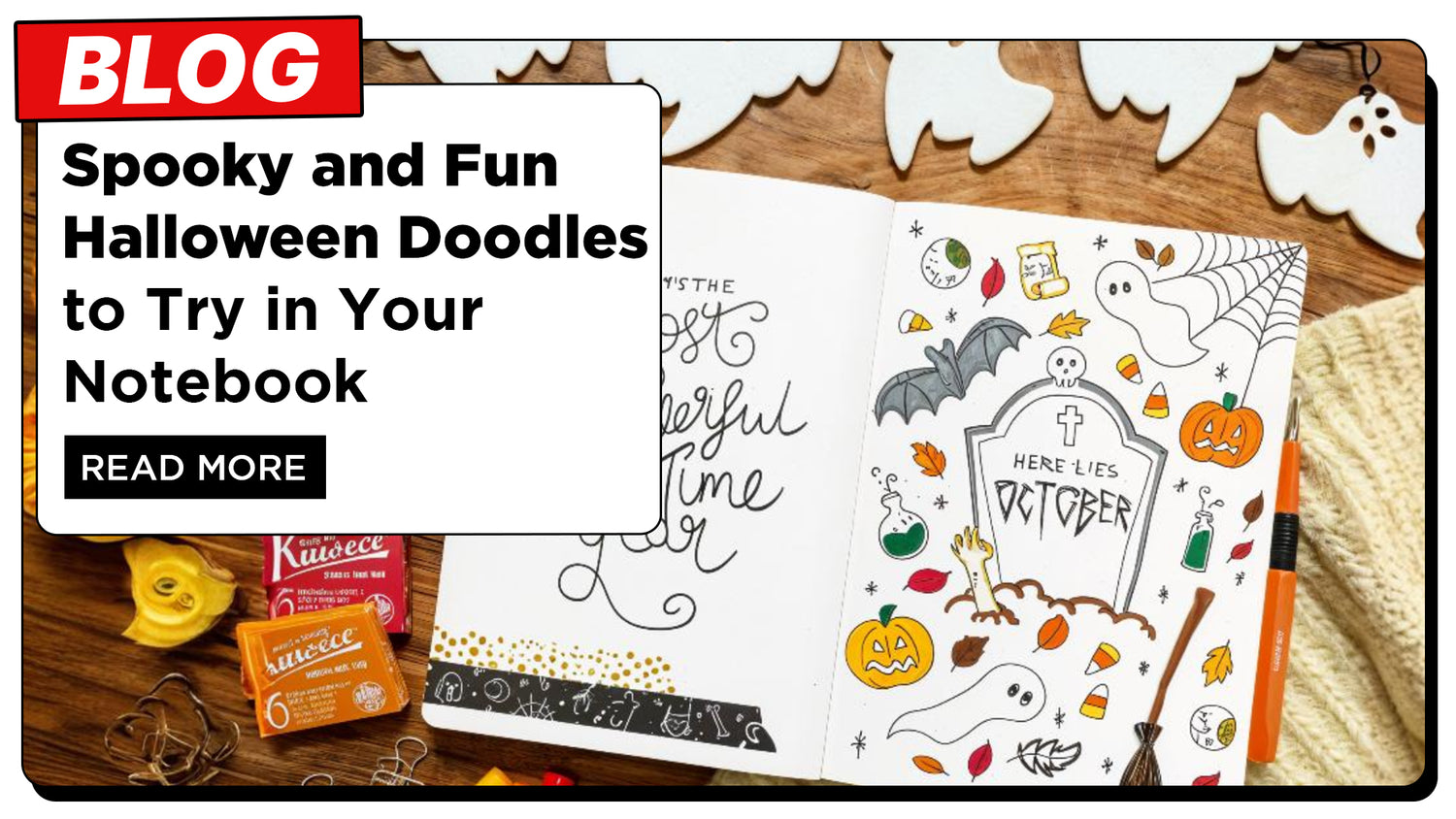 Spooky and Fun Halloween Doodles to Try in Your Notebook