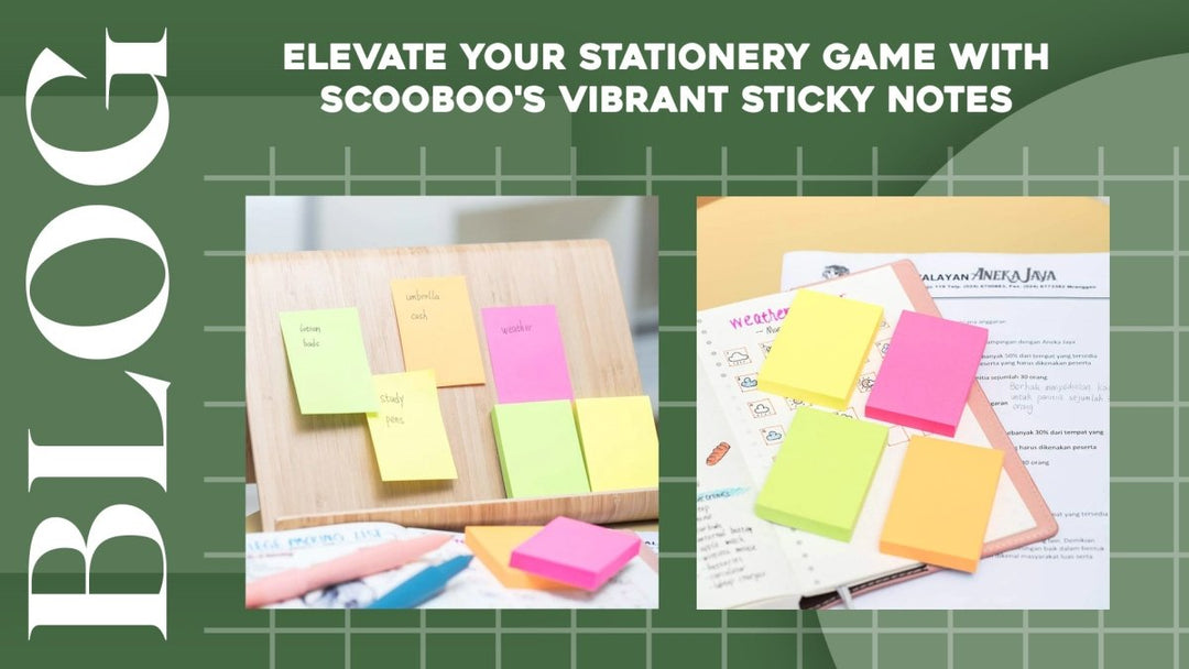 Elevate Your Stationery Game with Scooboo's Vibrant Sticky Notes - SCOOBOO