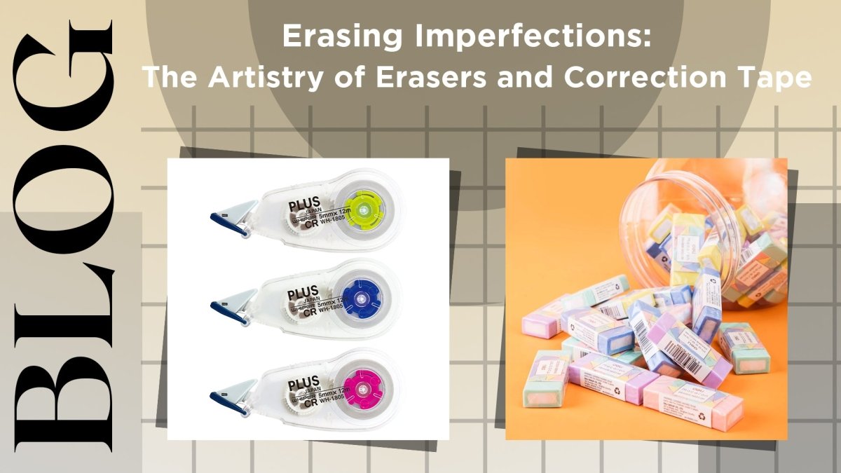 Erasing Imperfections: The Artistry of Erasers and Correction Tape - SCOOBOO