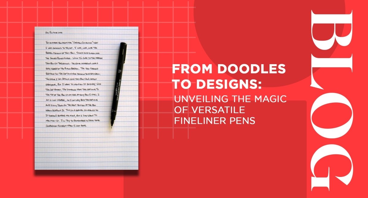 From Doodles to Designs: Unveiling the Magic of Versatile Fineliner Pens - SCOOBOO