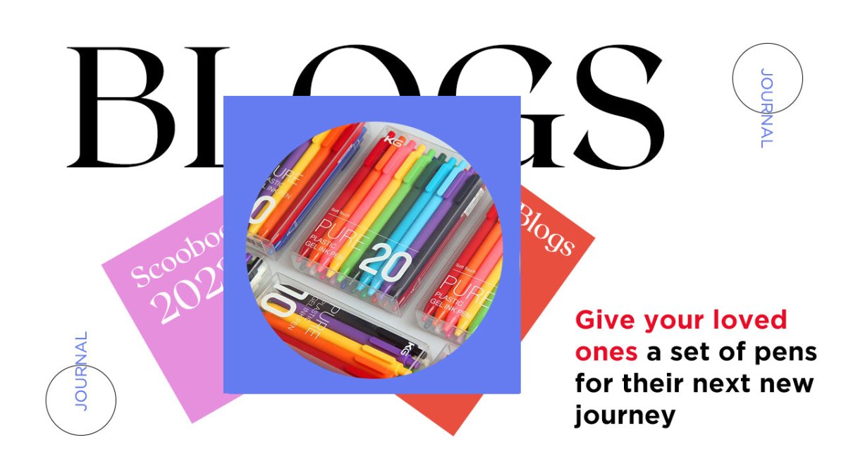 Give your loved ones a set of pens for their next new journey - SCOOBOO 