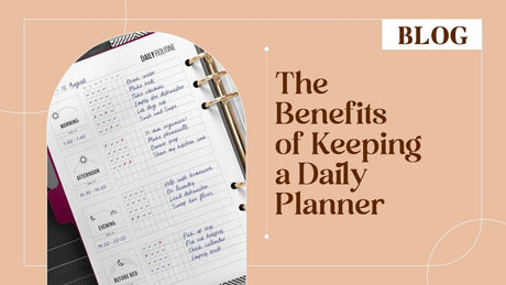 The Benefits of Keeping a Daily Planner - SCOOBOO